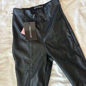 PrettyLittleThing Black Faux Leather Leggings